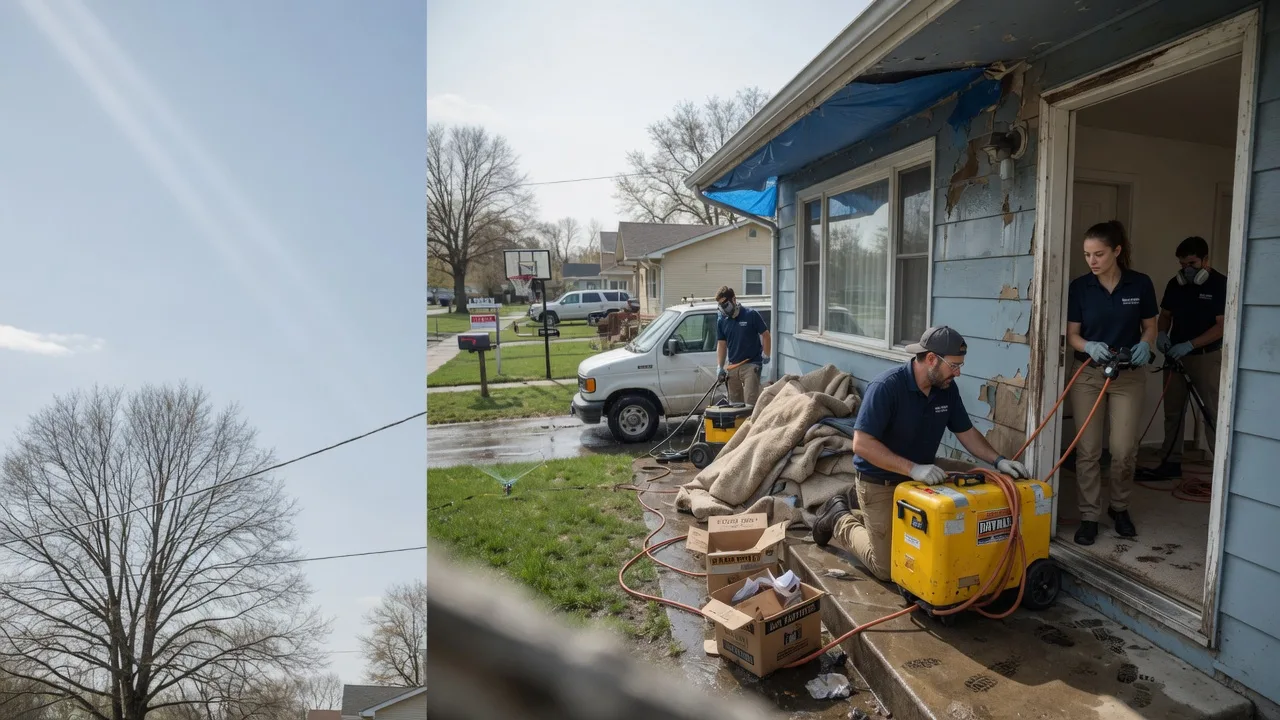 Basement Flood Cleanup in Honobia, OK near me
